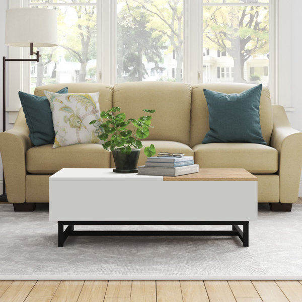 Andover Mills™ Holtz Lift Top Trestle Coffee Table with Storage